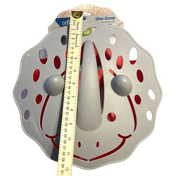 Dr Browns Dino Scoop Bath Toys Organizer Triceratops Red Gray BPA Free Plastic - Picture 13 of 16